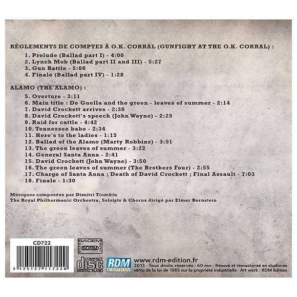 Wayne, John, Robbins, Marty, Règlements de comptes à O.K. Corral + Alamo, BOF & OST, RDM-Edition, Musique