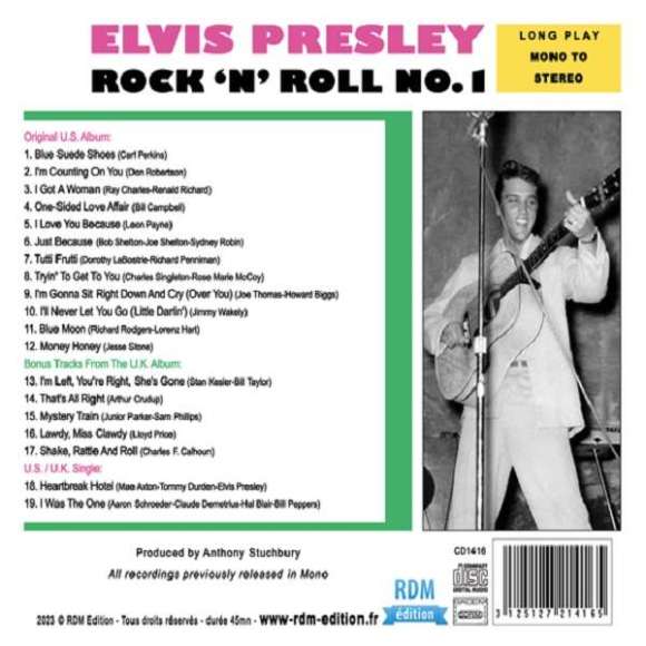 Presley, Elvis, Rock 'n' roll No. 1 - Mono II Stereo, Rock, RDM-Edition, Musique