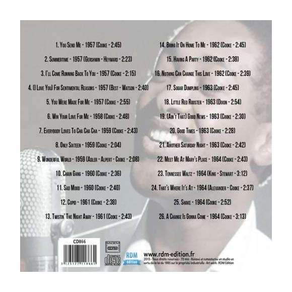 Cooke , Sam, Sam Cooke : L'essentiel : 1957 - 1964, Funk & soul, RDM-Edition, Musique