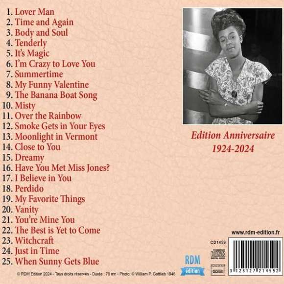 Vaughan, Sarah, Sarah Vaughan : édition anniversaire 100 ans, Variétés internationales, Jazz, RDM-Edition, Musique