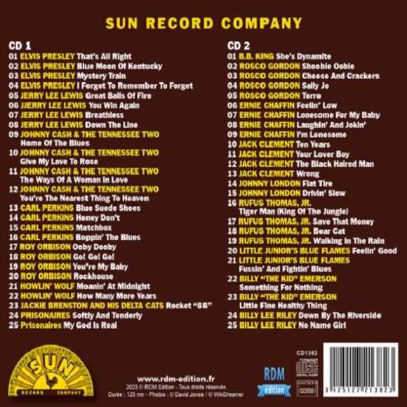 Presley, Elvis, Lewis, Jerry Lee, Cash, Johnny, Perkins, Carl, Orbison, Roy, Wolf, Howlin’, Brenston, Jackie, King,...