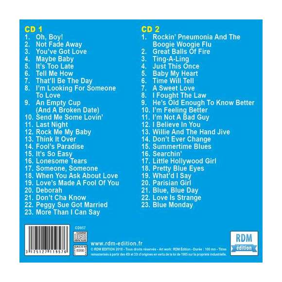 Holly, Buddy, The Crickets featuring Buddy Holly - 1957 - 1962 : l'anthologie, Rock, RDM-Edition, Musique