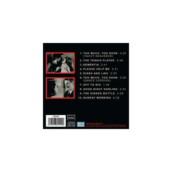 Heindorf, Ray , Too Much, Too Soon - La bande originale du film, BOF & OST, RDM-Edition, Musique