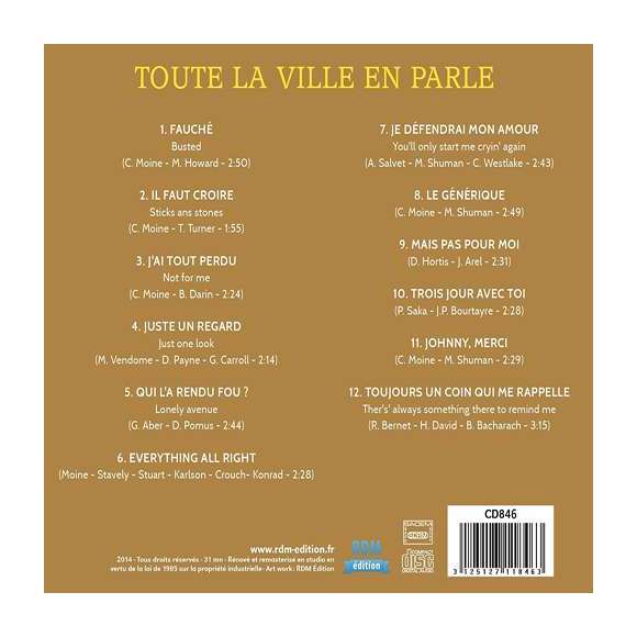 Mitchell, Eddy, Toute la ville en parle... Eddy est formidable, Rock français, RDM-Edition, Musique