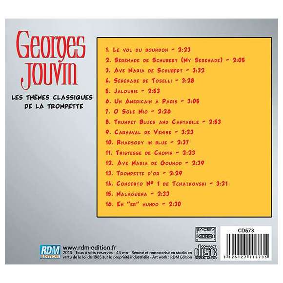 Jouvin, Georges, Trompette d'or, les thèmes classiques de la trompette, Instrumental, RDM-Edition, Musique