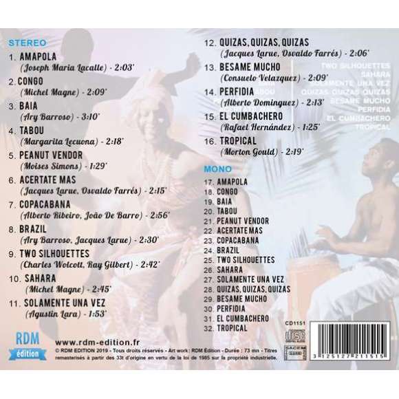 Magne, Michel, Tropical Fantasy (Stereo & Mono), Amérique latine, Caraïbes, Instrumental, RDM-Edition, Musique