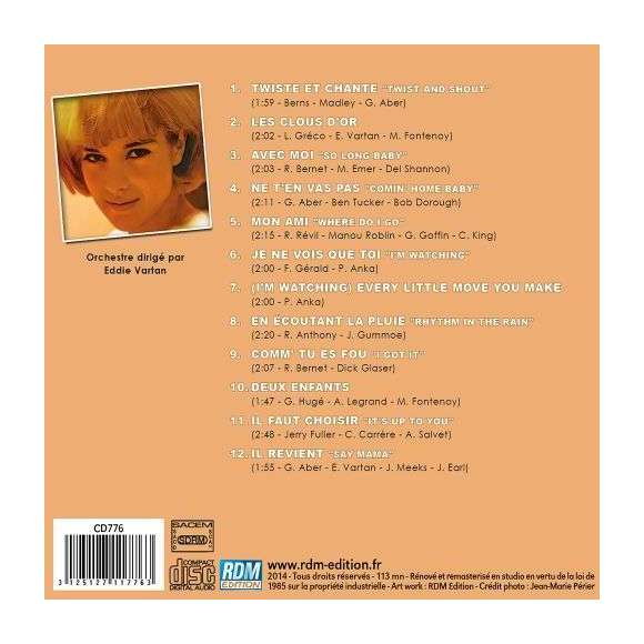 Vartan, Sylvie  , Twiste et chante, Variétés françaises, Rock français, RDM-Edition, Musique