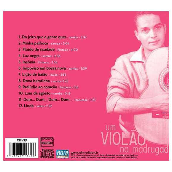 Powell, Baden, Um violão na madrugada, Musiques du monde, Amérique latine, Caraïbes, RDM-Edition, Musique