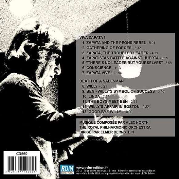 North, Alex, Viva Zapata ! + Death of a Salesman, BOF & OST, RDM-Edition, Musique