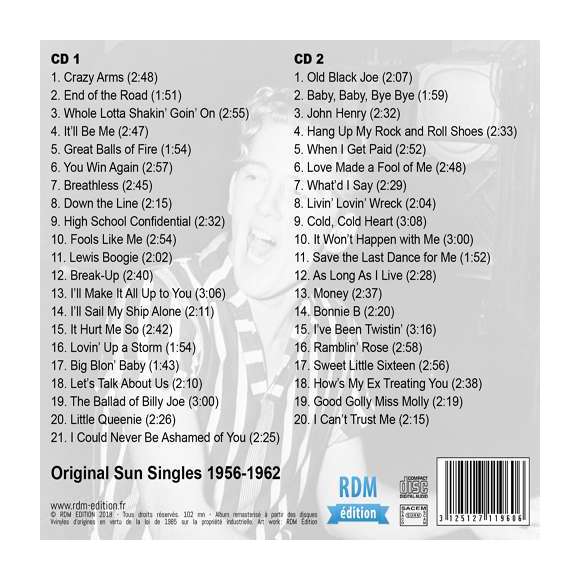 Lee Lewis, Jerry, Whole lotta shakin' goin' on - Original Sun Singles 1956-1962, Rock, RDM-Edition, Musique