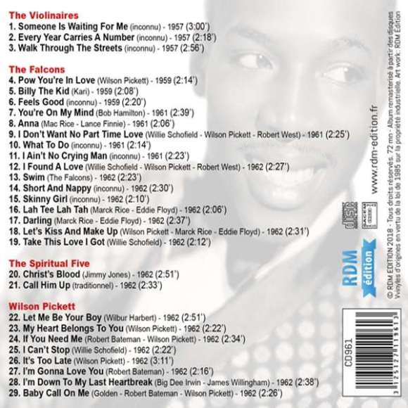Pickett, Wilson, Wilson Pickett 1957 - 1962 : l'anthologie, Variétés internationales, Funk & soul, Gospel & negro...