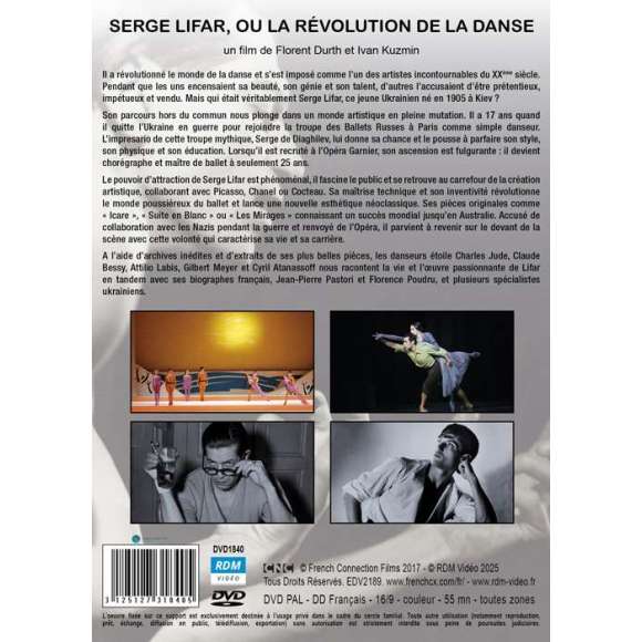 DVD - Film de Florent Durth, Ivan Kuzmin en DVD Serge Lifar - Ou la révolution de la danse