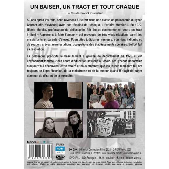DVD - Film de Franck Cuveillier en DVD Un baiser, un tract et tout craque
