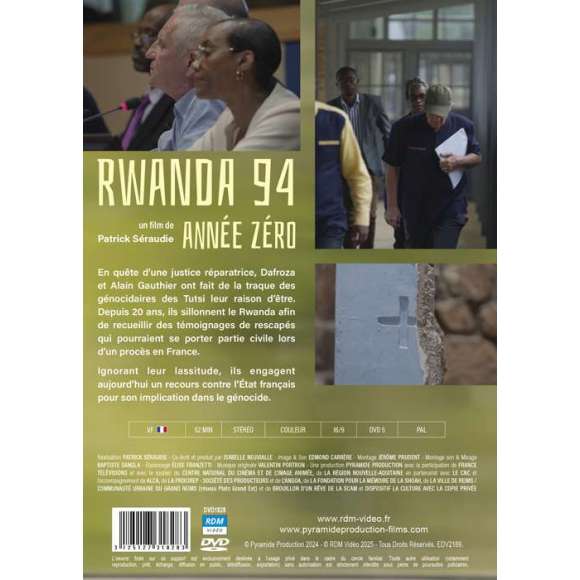 DVD - Film de Patrick Séraudie en DVD Rwanda 94 - Année zéro