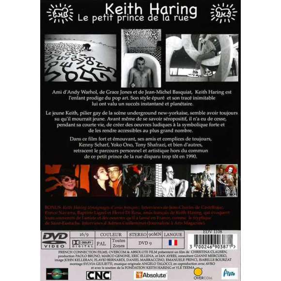 DVD - Film de Christina Clausen en DVD Keith Haring - Le petit prince de la rue