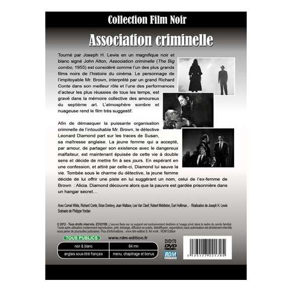 DVD - Film de Joseph H. Lewis en DVD The Big Combo - Association criminelle