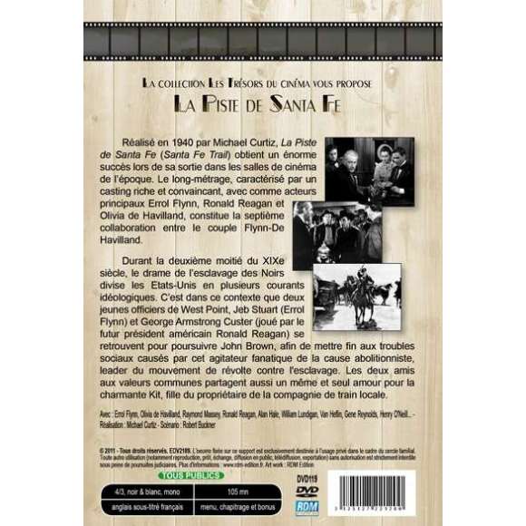 DVD - Film de Michael Curtiz en DVD Piste de Santa Fe (La)