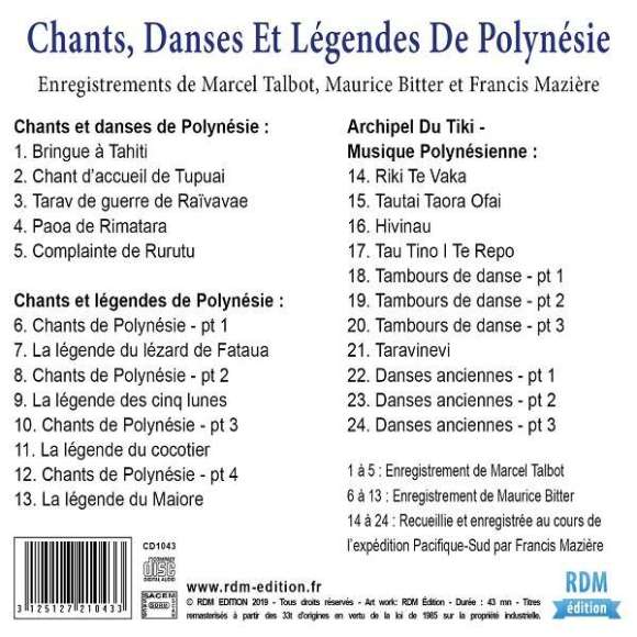 , Chants, danses et légendes de Polynésie - Patrimoine de la musique traditionnelle du monde, Musiques du monde, Asie...