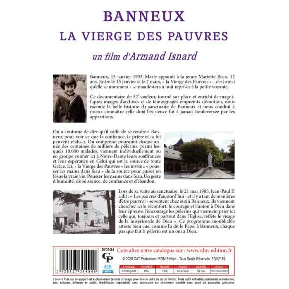 DVD - Film de Armand Isnard en DVD Banneux : la Vierge des Pauvres - Collection "Lieux marials"