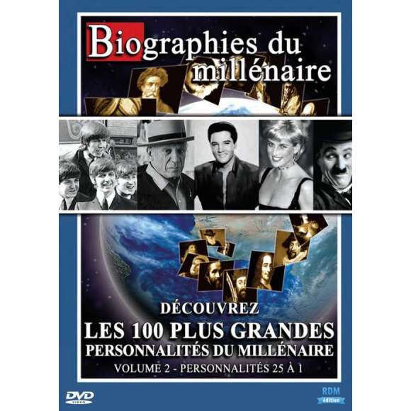 DVD - Film de  en DVD Biographies du millénaire - Volume 2