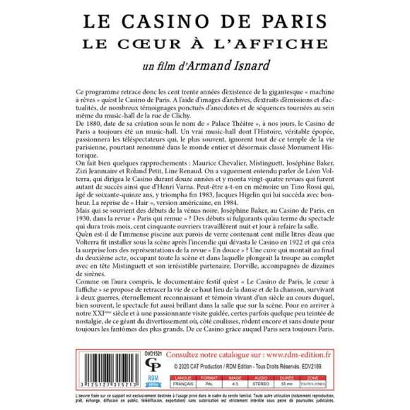DVD - Film de Armand Isnard en DVD Casino de Paris (Le) - Le coeur à l'affiche