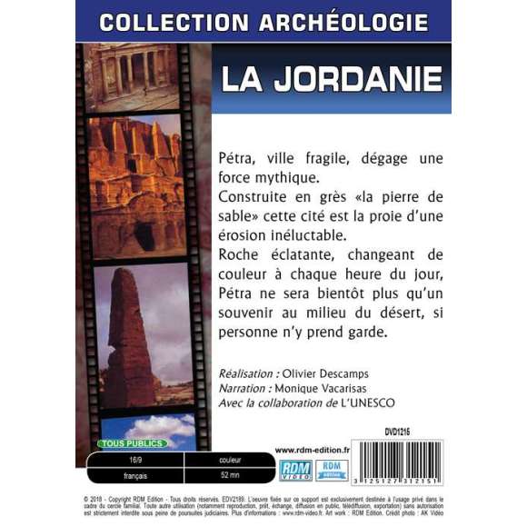 DVD - Film de Olivier Descamps en DVD Collection archéologie - La Jordanie - Pétra : la cité de grès rose