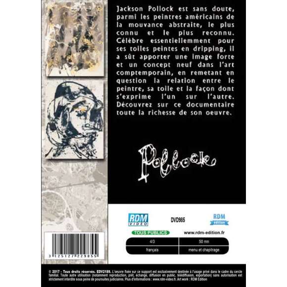 DVD - Film de  en DVD Collection les grands peintres - Jackson Pollock