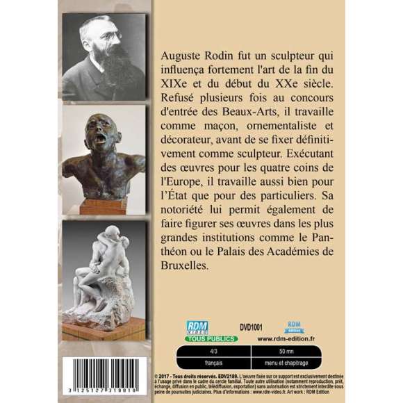 DVD - Film de  en DVD Collection les grands sculpteurs - Auguste Rodin