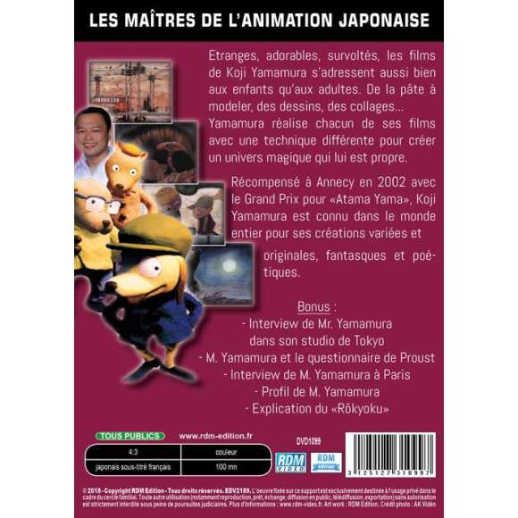 DVD - Film de Koji Yamamura en DVD Collection les maîtres de l'animation japonaise - Koji Yamamura : ses meilleurs...