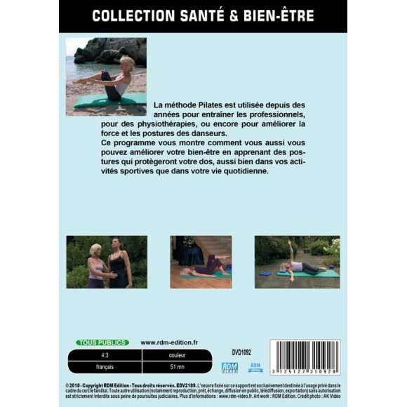 DVD - Film de  en DVD Collection Santé & bien-être - La Méthode Pilates - Volume 5 - Le dos et le maintien