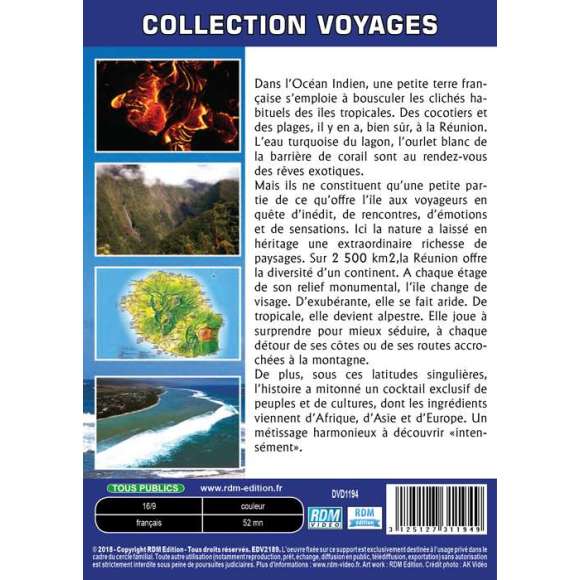DVD - Film de Jacques Vichet en DVD Collection voyages - Balades dans l'île de la Réunion