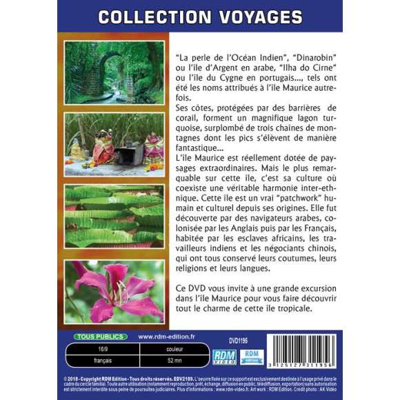 DVD - Film de  en DVD Collection voyages - Balades dans l'île Maurice