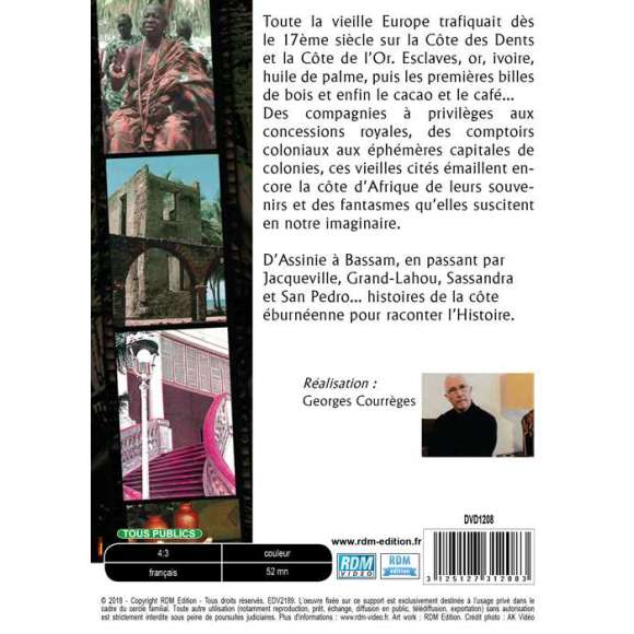 DVD - Film de Georges Courrèges en DVD Découverte de l'Afrique - La Côte d'Ivoire - Grand-Bassam et les comptoirs de la...