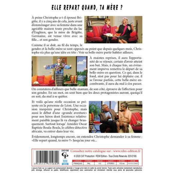 DVD - Film de Armand Isnard en DVD Elle repart quand, ta mère ?