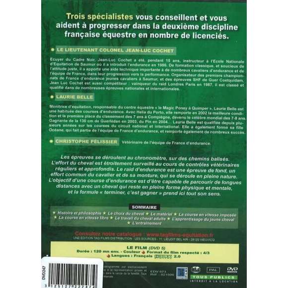DVD - Film de Olivier Clerot en DVD Équitation - L'Endurance