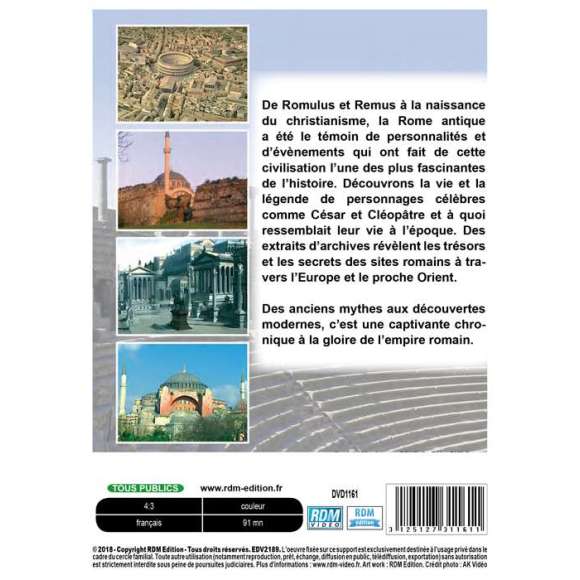 DVD - Film de  en DVD Histoire de la Rome antique (L') - Volume 2 - Construction et héritage de l'empire romain