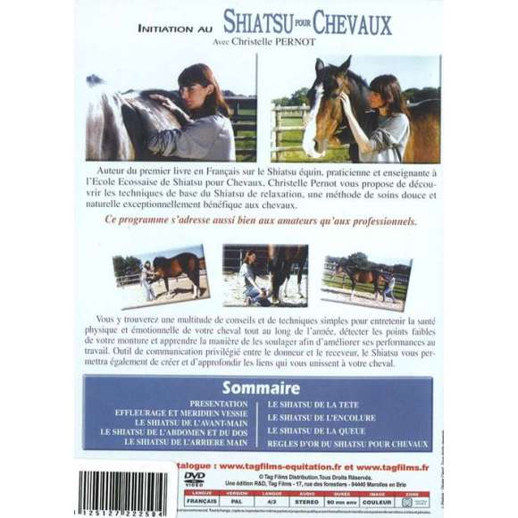 DVD - Film de  en DVD Initiation au Shiatsu pour chevaux