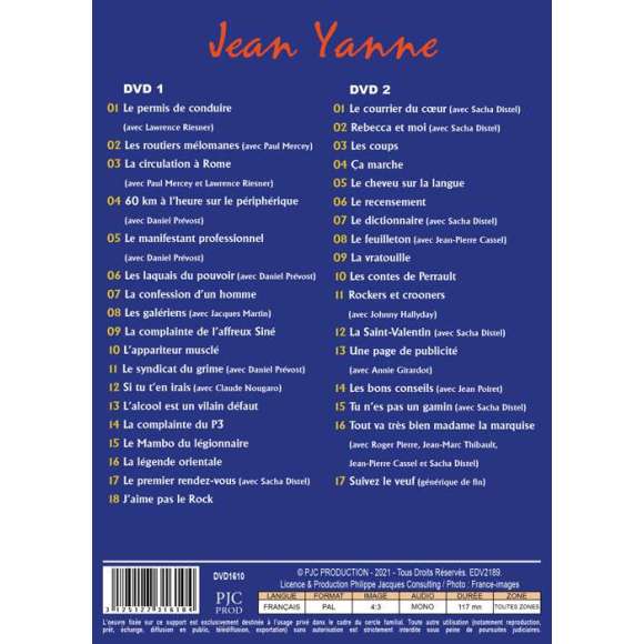 DVD - Film de  en DVD Jean Yanne - Le permis de conduire - 35 sketches