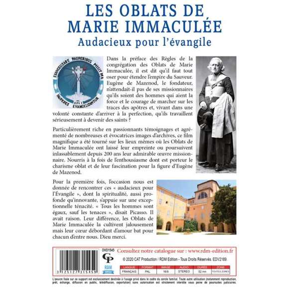 DVD - Film de Armand Isnard en DVD Oblats de Marie immaculée (Les) - Audacieux pour l'Évangile