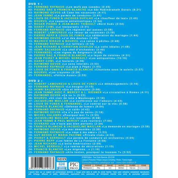 DVD - Film de  en DVD Rois du rire (Les) - 50 sketches - 3 heures de rire