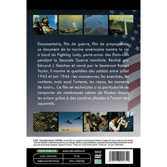 DVD - Film de Edward J. Steichen en DVD Seconde Guerre mondiale en couleur (La) - The Fighting Lady - Histoire d'un...