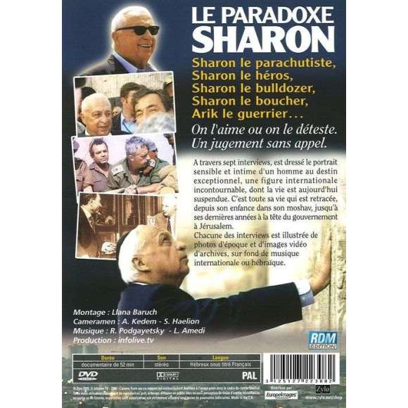 DVD - Film de Jo Strich, Olivier Rafowicz en DVD Sharon, l'homme au-delà du mythe