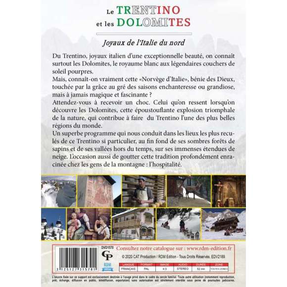 DVD - Film de Armand Isnard en DVD Trentino et les Dolomites (Le) - Joyaux de l'Italie du nord