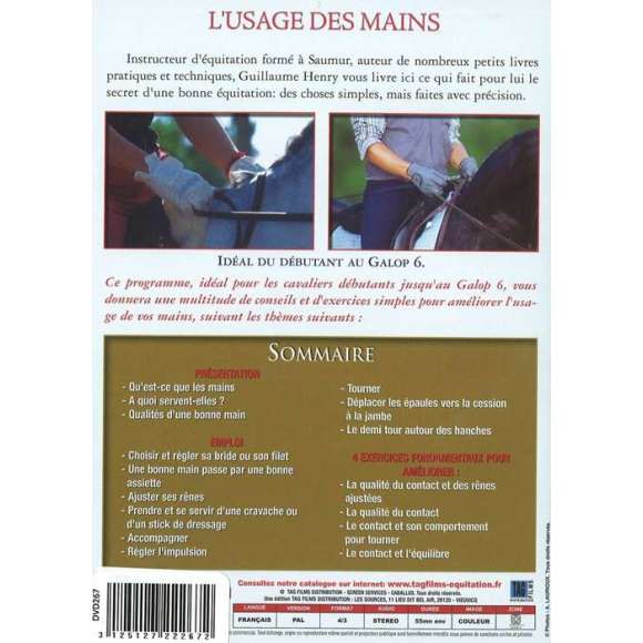 DVD - Film de  en DVD Usage des mains (L')