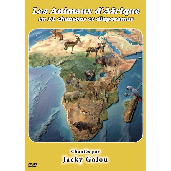 DVD - Film de Christiane Monney en DVD Animaux d'Afrique en 11 chansons et diaporamas (Les)