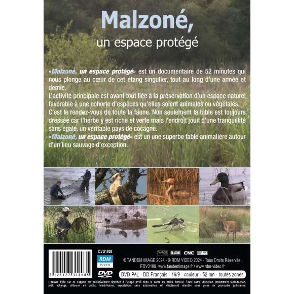 DVD - Film de Laurent Charbonnier, Mathilde Louveau en DVD Malzoné - Un espace protégé