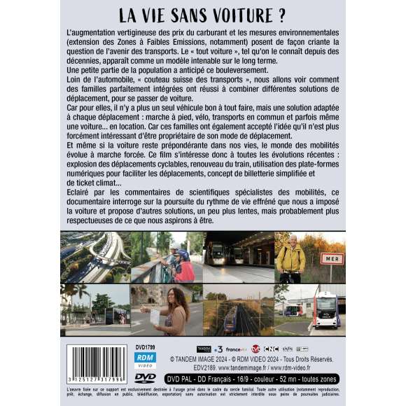 DVD - Film de Hervé Brèque, Lucie Mizzi en DVD Vie sans voiture ? (La)