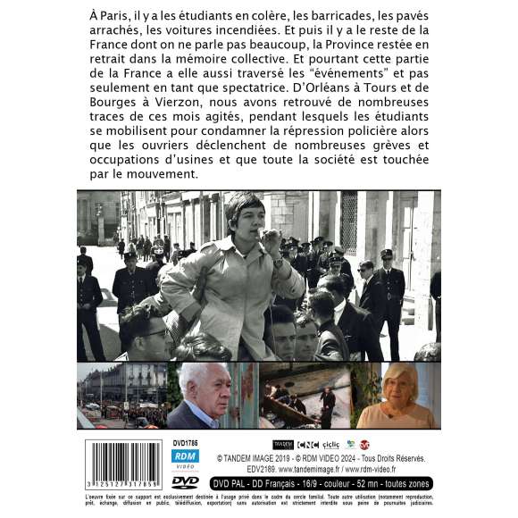 DVD - Film de Vianney Lambert, Félix Blondel en DVD 100 kilomètres au sud de Mai 68