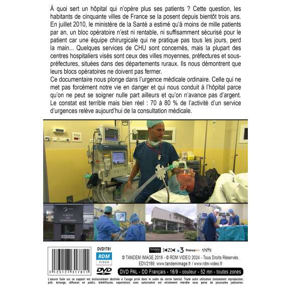 DVD - Film de Sandrine Lopez, Philip Dupuis en DVD On ira tous au CHU - Une plongée dans l'urgence médicale ordinaire