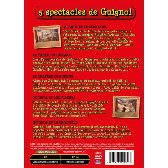 DVD - Film de  en DVD Guignol - 5 spectacles - Coffret Intégral Vol. 1 à 5